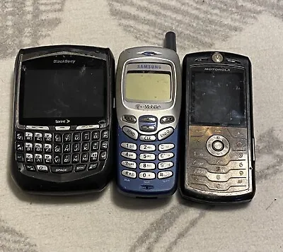 Lot Of 3 Mixed Samsung/motorola/etc Mobile Phones NOT TESTED • $21