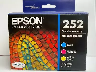 EPSON T252 Ink Standard Capacity Combo 4 Pack Black/Cyan/Magenta/Yellow • $25.50