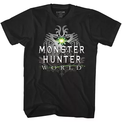 Monster Hunter World Logo Men's T-shirt PlayStation Video Game OFFICIAL Capcom • $22.94