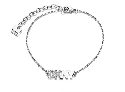 £40 • Buy DKNY Silver Tone Logo Bracelet