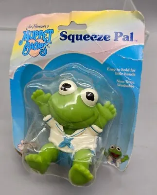 VTG 1989 Muppet Babies Squeeze Pal Kermit The Frog Jim Henson Remco Baby SEALED • $8.99