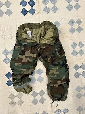 Vintage 1982 M65 Pants 34x32 OG106 Quilt Lined Extra Cold Weather US Army Cargo • $195