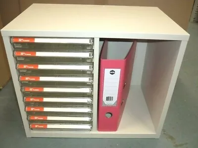 Office Organiser Filing Cabinet Document Drawer Sorter Storage Unit Metal A4 B09 • $198.98