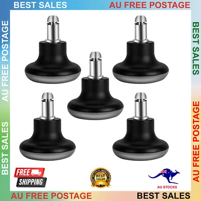 $24.89 • Buy Bell Glides Replacement Office Chair Swivel Caster Wheels To Fixed Castors Black