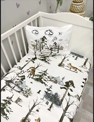 Woodland Cot Bed Fitted Sheet 140 X 70 • £19