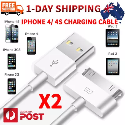 X2 USB Data Charger Cable For Apple IPhone 4S 4 3GS IPod Touch IPad 3 Sync Cord • $4.99