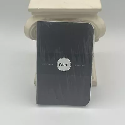 Word. Pocket Notebooks 3.5 X5.5  (Black) 3 Pack • $10