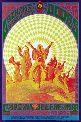 Doors Flash Denver Concert Poster FD-84 (D-4) (Family Dog 1967  12 X18  • $14.95