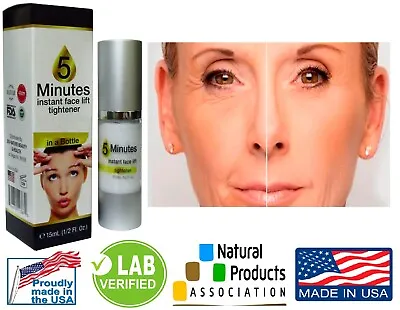 5 Minute Instant Face Lift Anti-Ageing Wrinkle Tighten Cream 1 Bottle 15ml • $24.90
