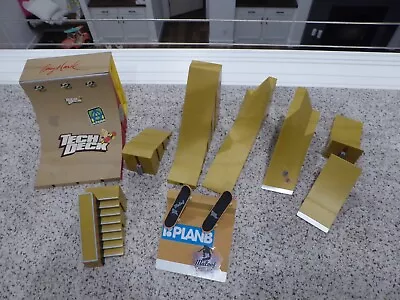 Tech Deck Mix Ramp Lot Mega Ramps Grind Rail Build-a-Park 2010 Spin Masters Lot  • $19