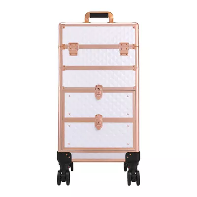 Makeup Trolley Rolling Nail Artist Hairdressing Storage Box Cosmetic Vanity Case • £99.95