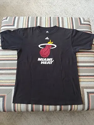 Miami Heat T-Shirt - Adidas - Men's Medium - Excellent - NBA • $14.99