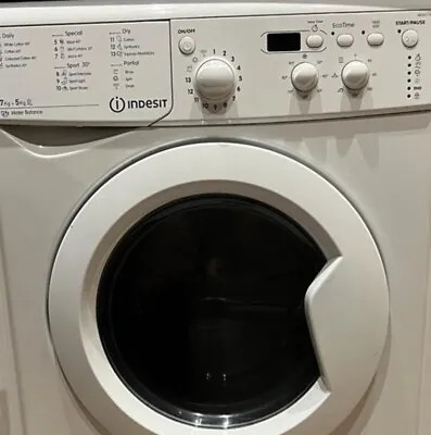 £38 • Buy Indesit Free Standing Washer/Dryer Machine IWDD7143