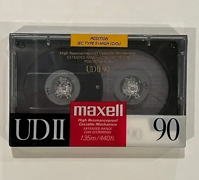 *SEALED VINTAGE NOS* Maxwell *UD II 90* Cassette Tape *TYPE II HIGH CR02* Audio • $7.99