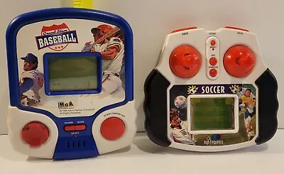 Micro Games Of America Baseball & High Frequency Soccer Electronic Handheld Game • $14.99