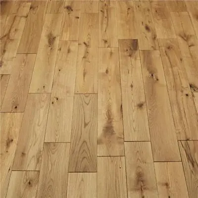 Sample: Engineered Wood Oak Flooring - Brushed UV Oiled - 15 X 3 X 127mm Click • £0.99