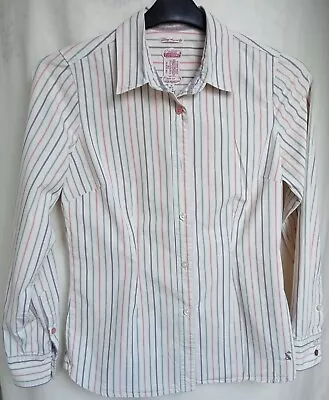 Tom Joules Multicoloured Striped Ladies Blouse Shirt Top Size 10 Good Used. • $21.15