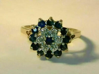 2.25Ct Round Cut Simulated Blue Sapphire Lovely Band Ring 14k Yellow Gold Plated • $99.99