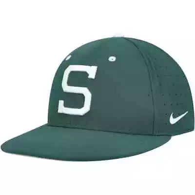 Nike True Michigan State Spartan Hat Cap Green Sz 8 64cm AV7473-333 • $29.99