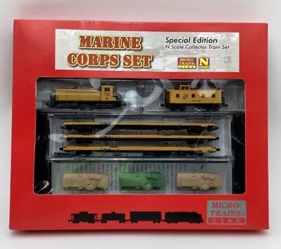 Micro Trains N Scale Marine Corps Set 993 01 100 **Rare Out Of Production Set** • $220