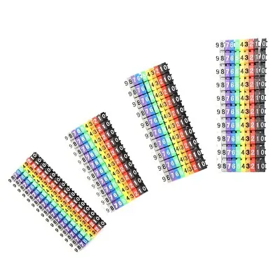 Wire Number Box Cable Markers Clip-on Design Colourful For Wire 1.5-6mm • £5.03