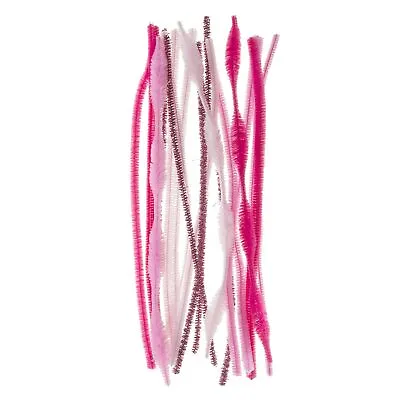 Pink Chenille Stems Pipe Cleaners Assorted Sizes Kids Craft Supplies Pack Of 20 • $4.95