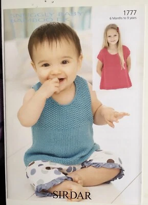 £1.99 • Buy Sirdar Snuggly Bamboo DK Baby Girl Tops Knitting Pattern #1777 16 Birth 9 Year