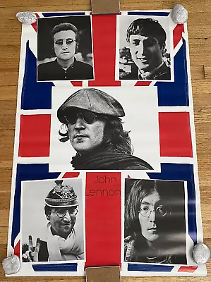 Rare 70's John Lennon Union Jack British Flag Vintage Poster Beatles 66696-03 #5 • $24.64