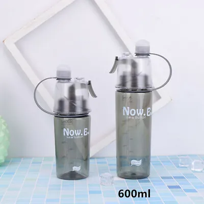 £8.48 • Buy Mist Spray Water Bottle Portable Sports Travel Plastic Climbing Drinking Bottles