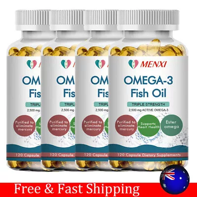 Omega 3 Fish Oil Capsules Triple Strength Joint Support 2500 Mg EPA & DHA • $22.88