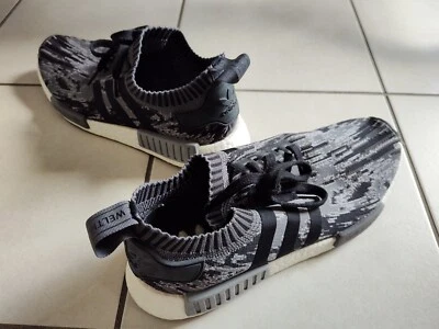 $50 • Buy Adidas | NMD R1 Primenikt GLITCH CAMO Black/Grey| Size US 11
