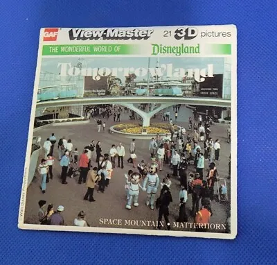Rare Gaf K16 Disneyland Tomorrowland Anaheim CA View-master 3 Reels Packet • $36