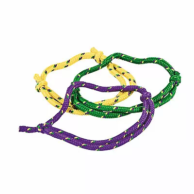 Mardi Gras Friendship Rope Bracelets  - Jewelry - 72 Pieces • $15.60