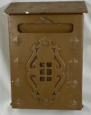 VTG Arts & Crafts/Mission Tudor  Style Wall Mounted Metal Mail Box • $49.99