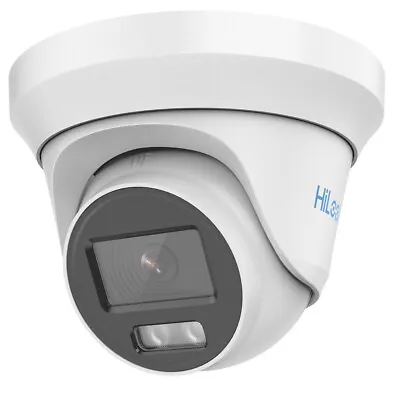 HiLook 2MP HD White ColorVu Turret CCTV Security Camera 2.8mm Lens IP66 Outdoor • £29.99