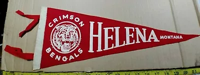 Rare Helena Montana Crimson Bengals Felt Pennant 18  {cm441} • $64