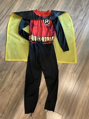 Batman Robin DC Comics Jumpsuit Cape Halloween Costume Size Small No Mask • $11