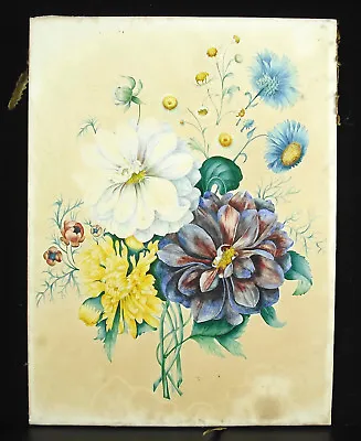 Bouquet Of Flowers Watercolour C1930 Flowers Peony Daisies • $106.10