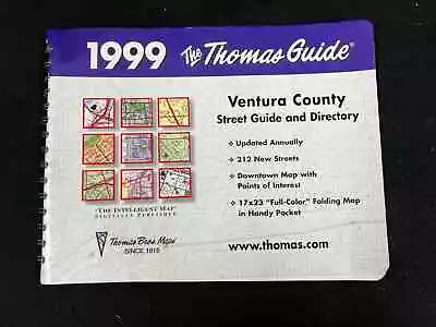 1999 Thomas Guide Ventura County Street Guide & Directory With Foldout Map • $29.99