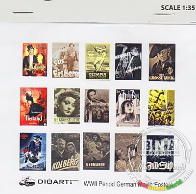 DioArt 1/35 WWII German Movie Posters • $5.15