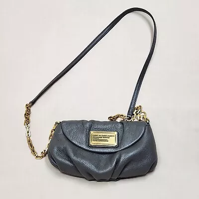 Marc By Marc Jacobs Classic Q Karlie Grey Leather Crossbody Bag • $44.99