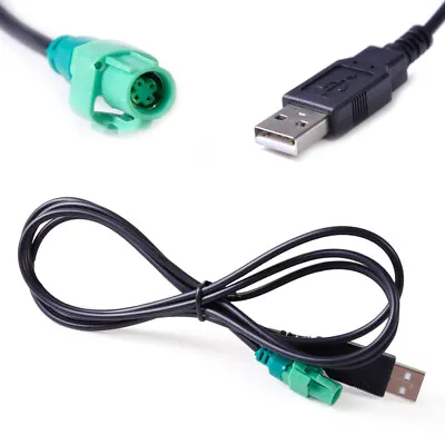 USB Male Head 4 Pin Wire Harness Cable AUX Adapter Fit For VW Golf Jetta Passat • $11.29