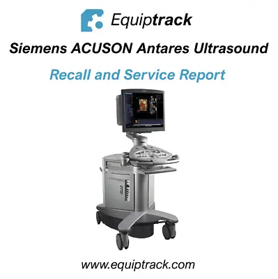 Siemens ACUSON Antares Ultrasound (Service Report) • $60
