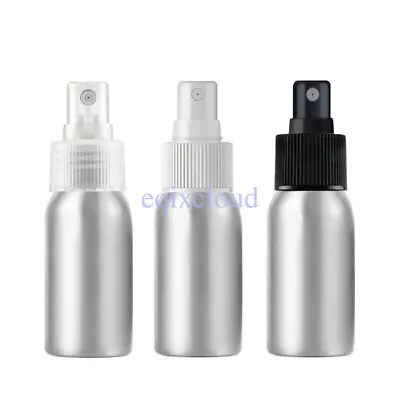 30ml 50ml 100ml 150ml Empty Aluminum Liquid Sprayer Fine Mist Spray Pump Bottles • £3.96