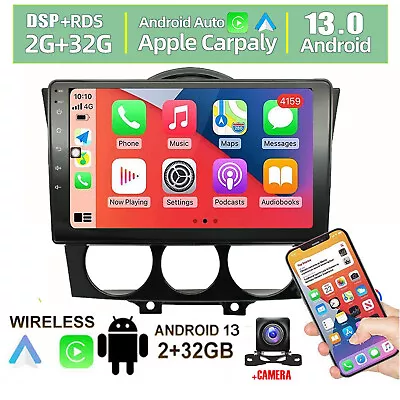 9'' Carplay Android 13 For Mazda RX-8 2003-2008 Car Stereo Radio GPS Head Units • $134