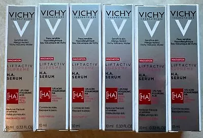 6x VICHY Liftactiv Supreme H.A. Serum 1.5% Pure Hyaluronic Acid 10ml/0.33oz Each • $29.99