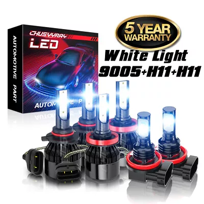 For Honda Pilot 2006-2018 Combo 6x LED Headlight High Low + Fog Light Bulbs Kit • $29.99