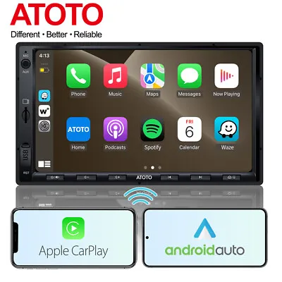 NEW ATOTO F7WE 7in 2DIN Car Stereo Wireless CarPlay & Android AutoBluetooth • $109.19