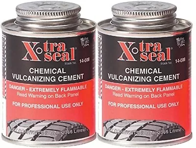 Xtra Seal 14-008 Chemical Vulcanizing Cement 8oz Pack Of 2 • $18.77