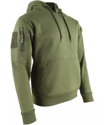 Kombat UK Tactical Hoodie Olive Green  Military Army Style Hooded Sweatshirt • £22.99